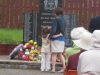 Nan Betti and Kate laying a wreath for her father, July 1st 2008