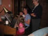 Nan Betti teaching Kate the piano, as Sara and Helen listen in. October 2005